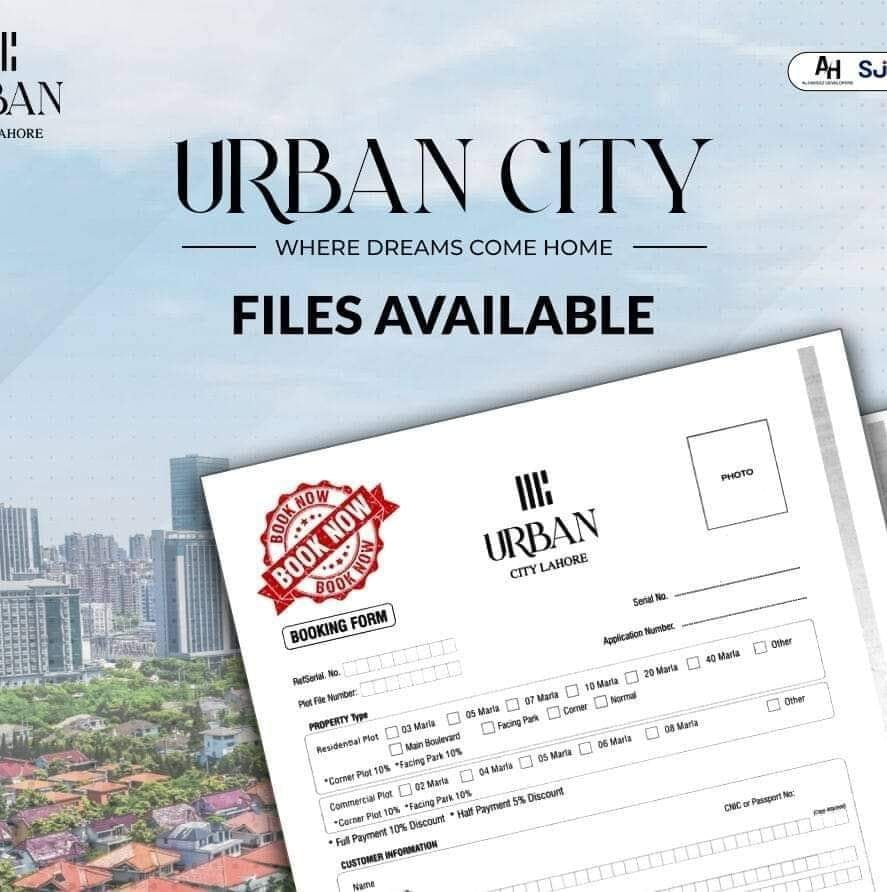 Urban City Lahore Booking Process & Form