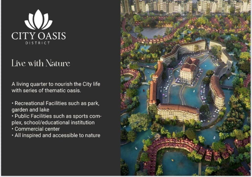 City Oasis District in Urban City