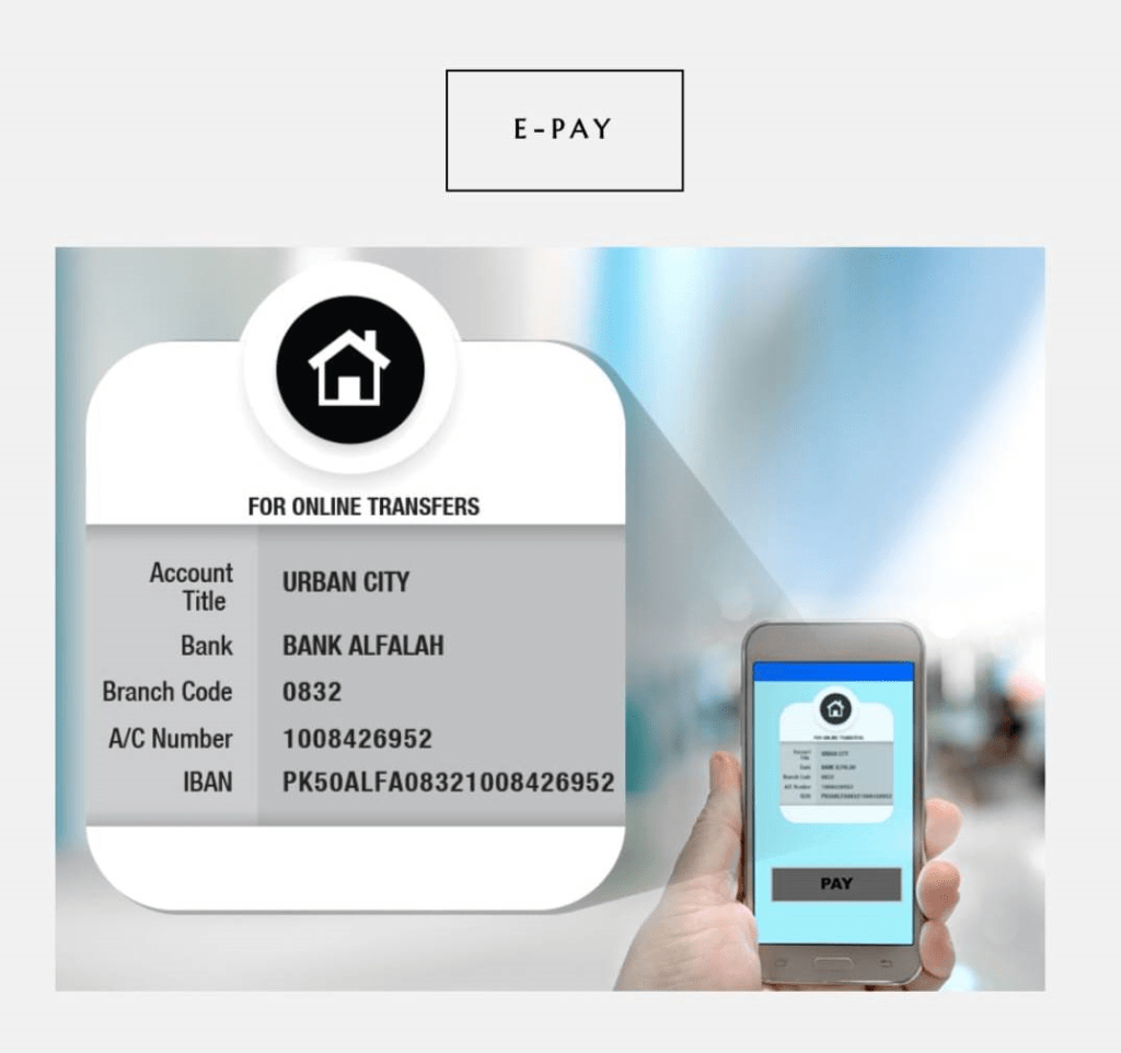 Urban City Bank Account for Online Payments