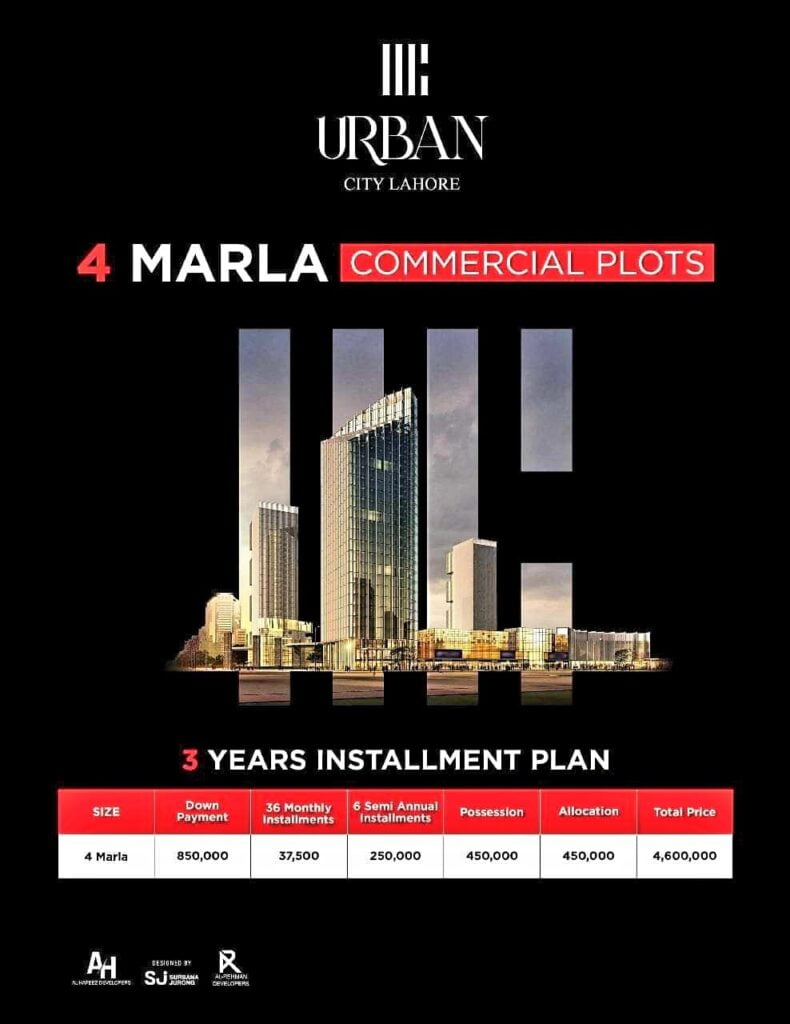 Urban City Lahore New & Old Commercial Plot Payment Plans (13)