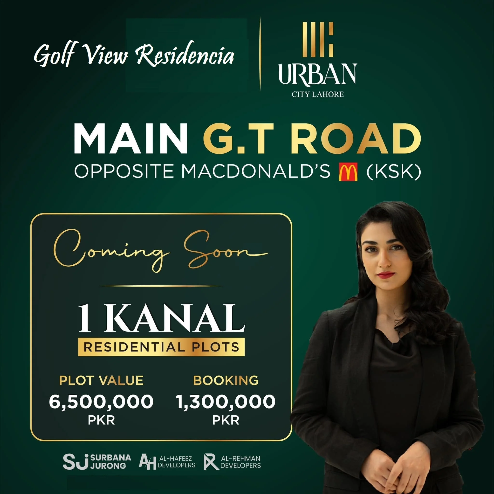 Gof View Residencia 1 Kanal Plot in Urban City Lahore