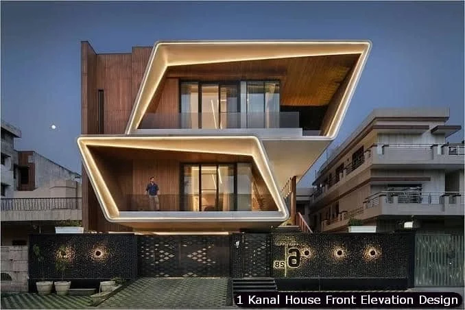 1 One Kanal Modern House Front Elevation Design (30)