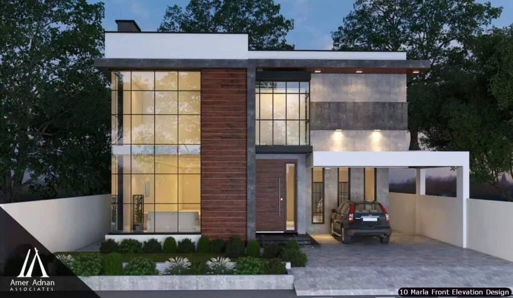 10 Marla House Front Elevation Design (107)