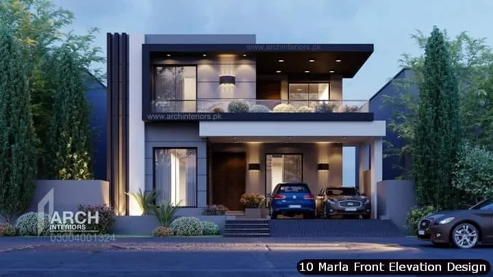 10 Marla House Front Elevation Design (108)