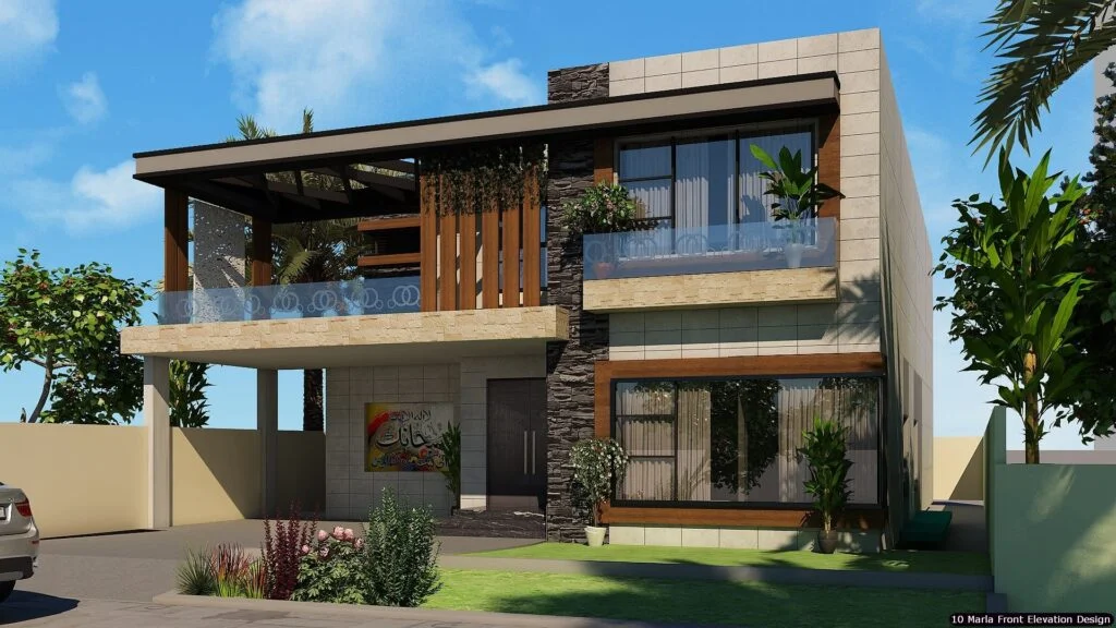 10 Marla House Front Elevation Design (121)