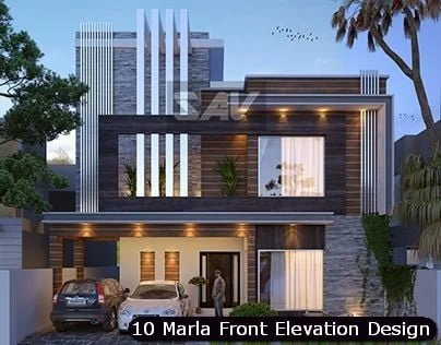 10 Marla House Front Elevation Design (125)