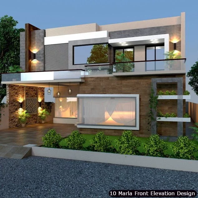 10 Marla House Front Elevation Design (127)