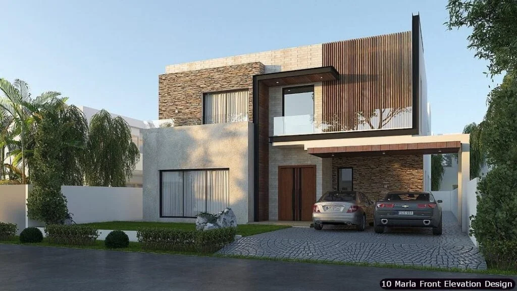 10 Marla House Front Elevation Design (145)