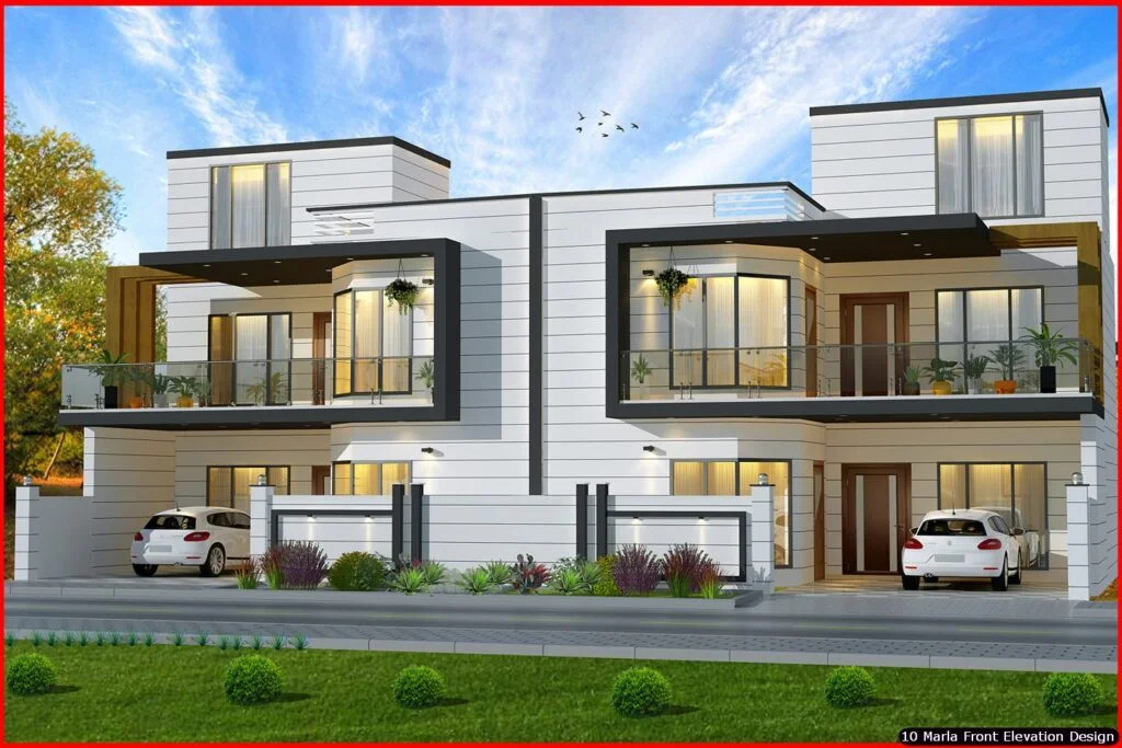 10 Marla House Front Elevation Design (163)