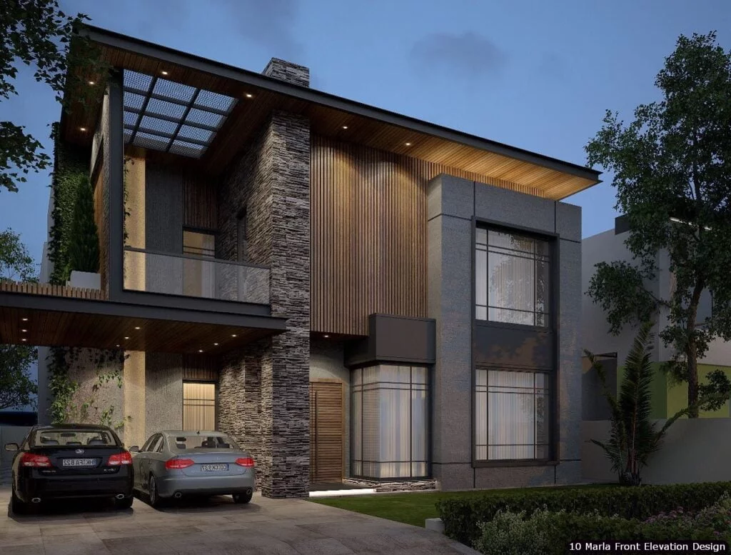 10 Marla House Front Elevation Design (166)