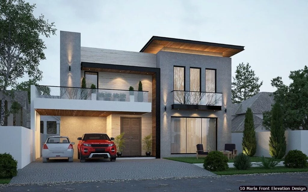 10 Marla House Front Elevation Design (173)