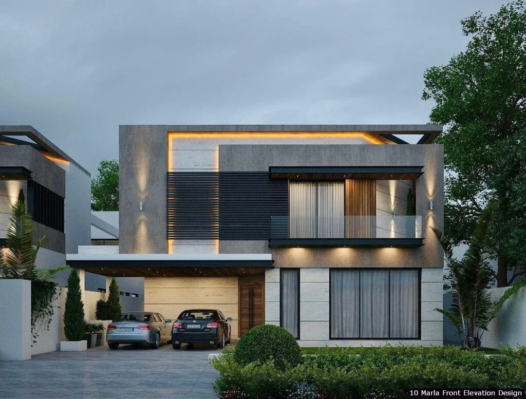 10 Marla House Front Elevation Design (174)