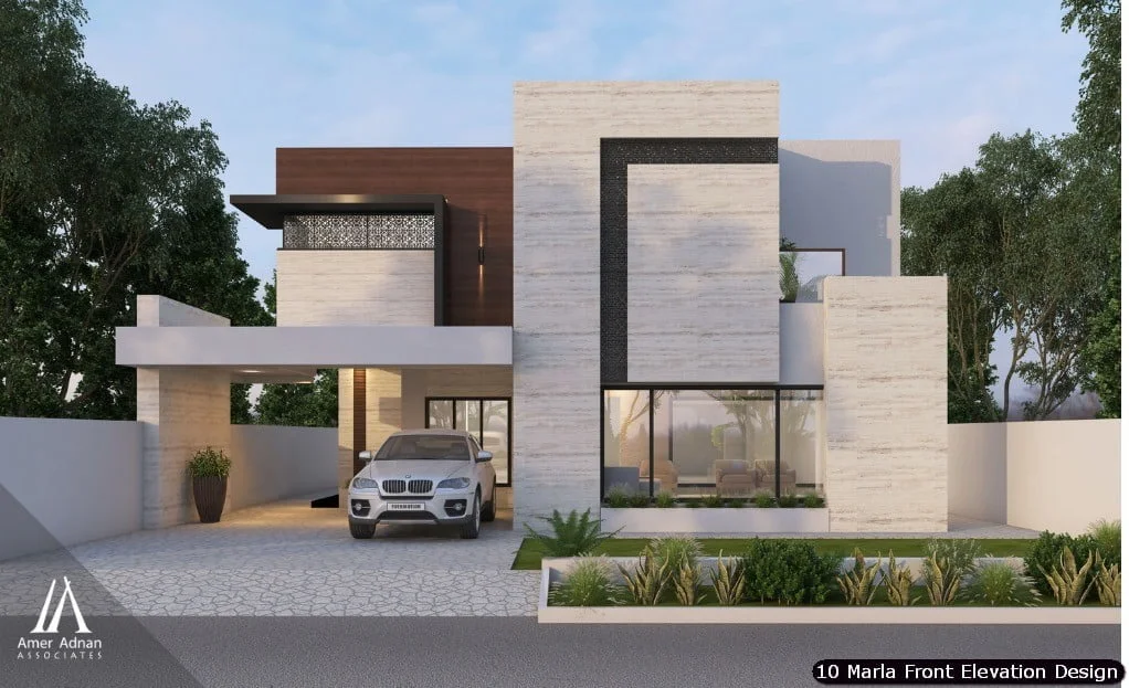 10 Marla House Front Elevation Design (185)