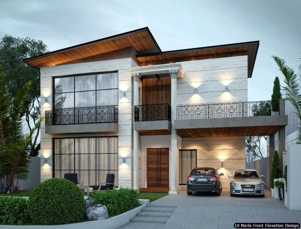 10 Marla House Front Elevation Design (186)