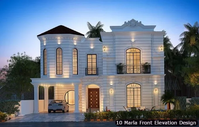 10 Marla House Front Elevation Design (190)