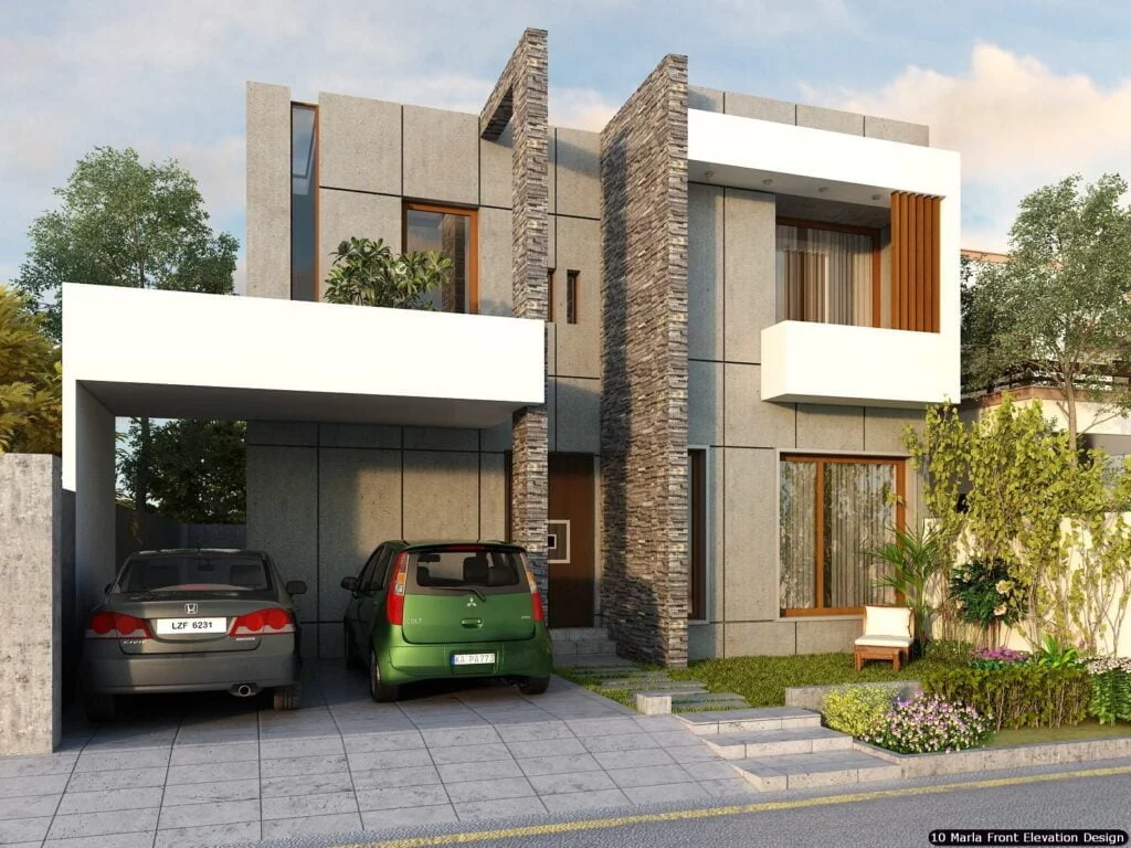 10 Marla House Front Elevation Design (193)