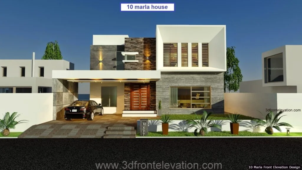 10 Marla House Front Elevation Design (196)