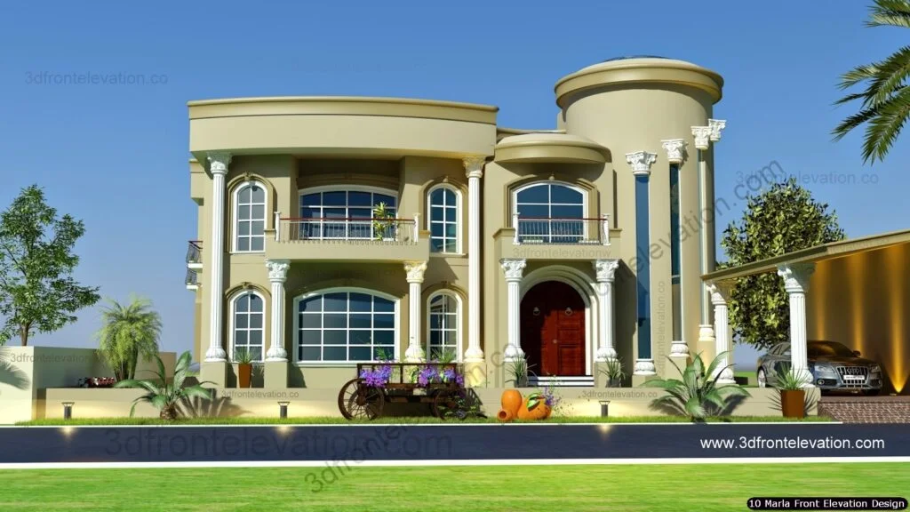 10 Marla House Front Elevation Design (197)