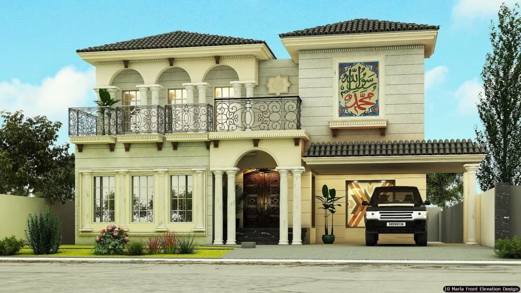 10 Marla House Front Elevation Design (198)