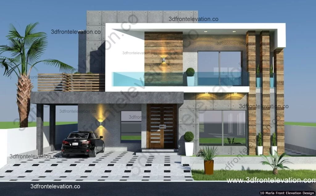 10 Marla House Front Elevation Design (2)