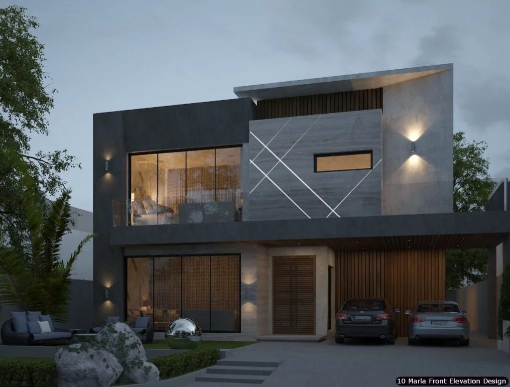10 Marla House Front Elevation Design (209)