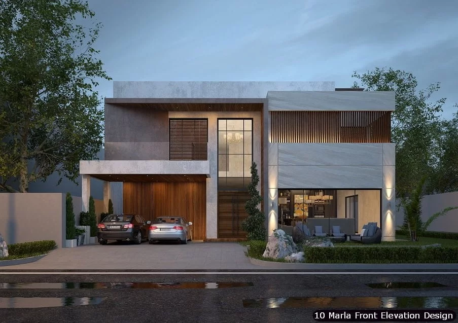 10 Marla House Front Elevation Design (211)