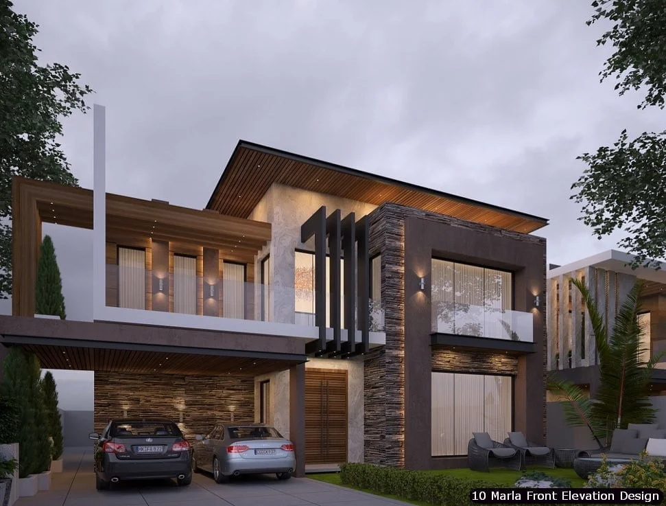 10 Marla House Front Elevation Design (213)