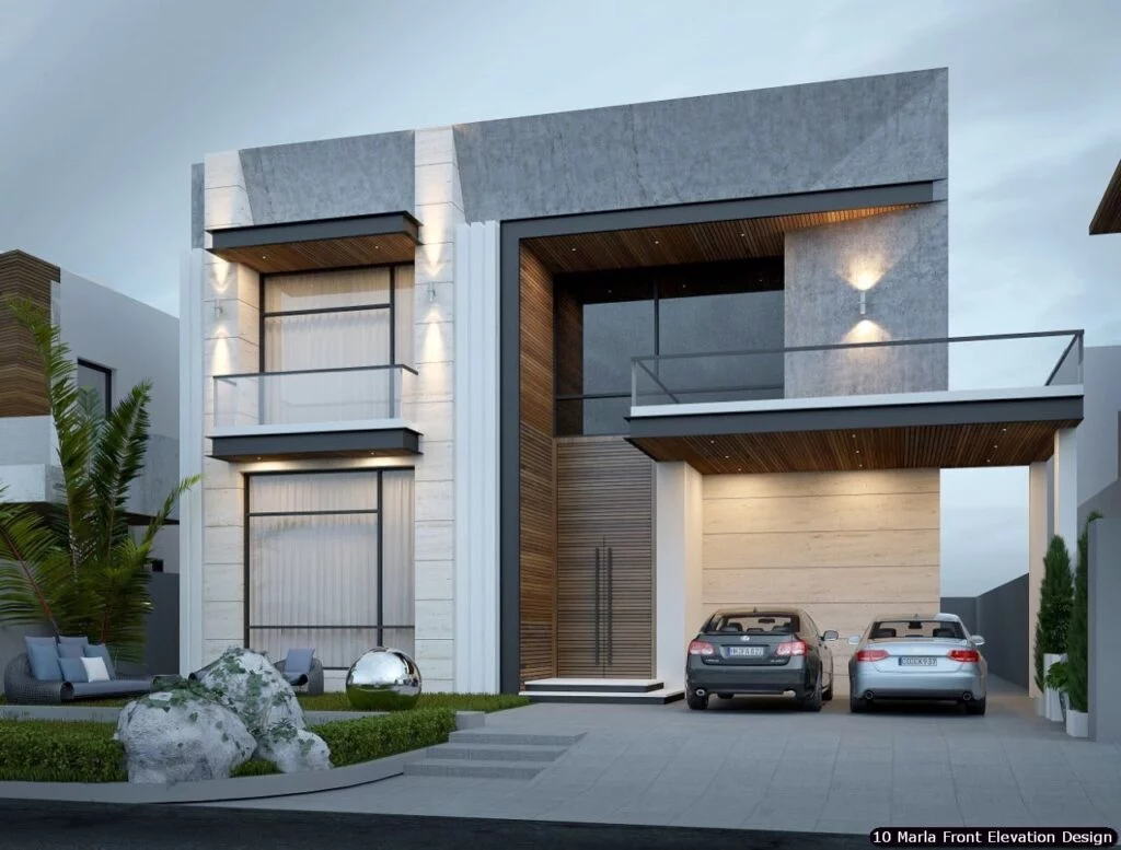 10 Marla House Front Elevation Design (216)