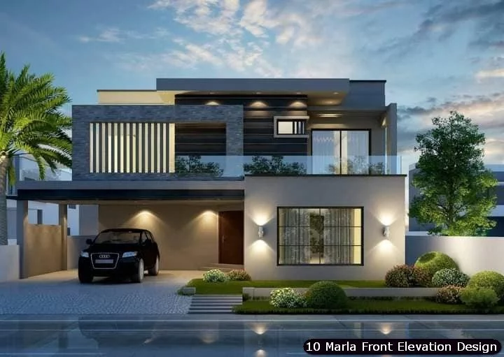 10 Marla House Front Elevation Design (218)