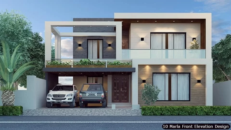 10 Marla House Front Elevation Design (90)