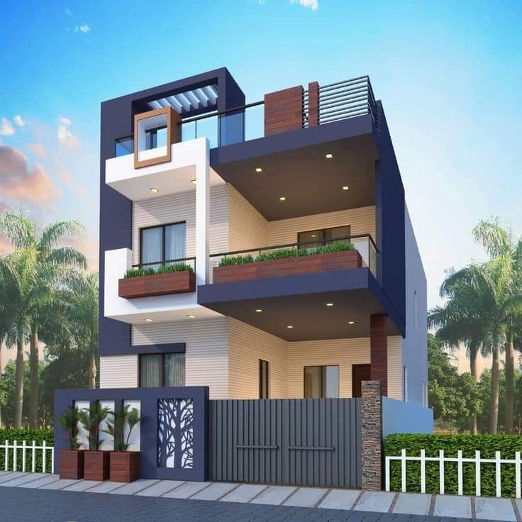 20 Best Front Elevation Designs For 5 Marla House (21)