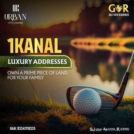 Golf View Plots in Urban City Lahore