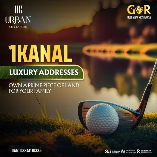 Golf View Plots in Urban City Lahore