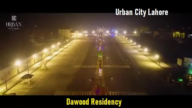 Night view of Dawood Residency A Project of Urban City Lahore