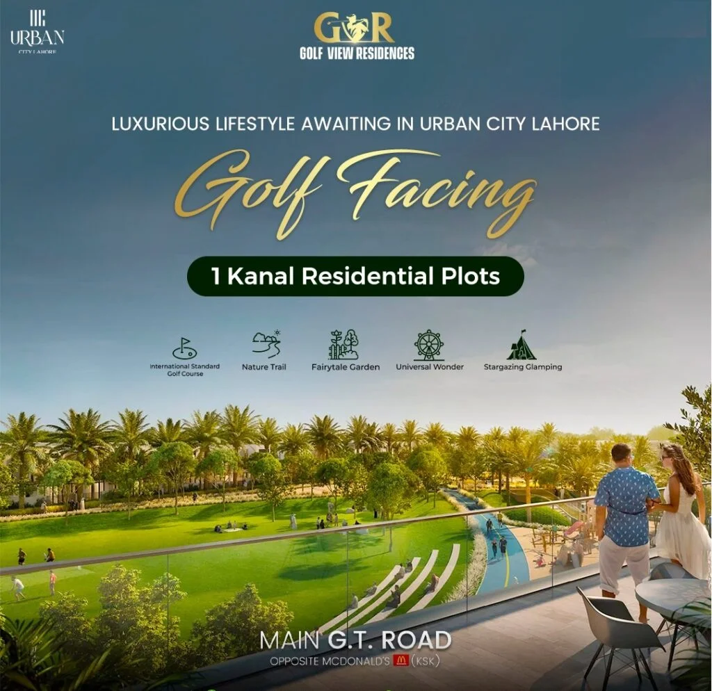One Kanal Plot on installment in City Venture Block of Urban City Lahore