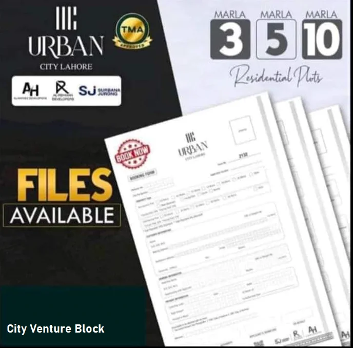 Plot Booking Deadline Extended For City Venture Block of Urban City Lahore Plot Booking Deadline Extended For City Venture Block of Urban City Lahore
