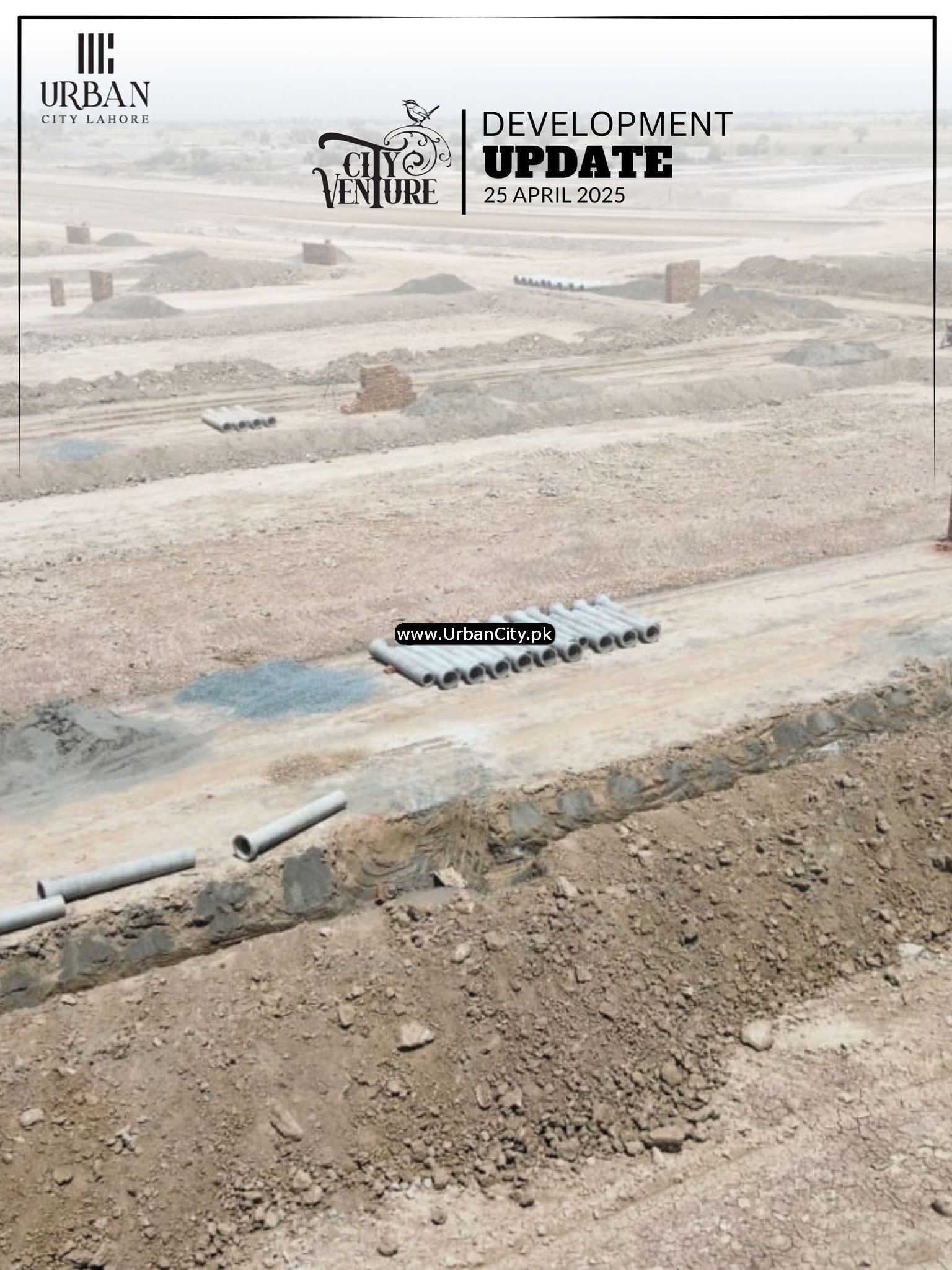 Hadia Development Block Latest Development Updates for City Venture Block, Urban City Lahore