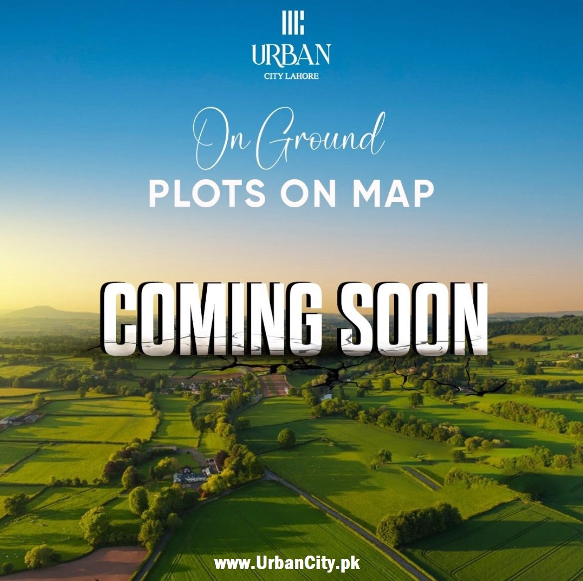 Urban City Lahore to Launch new Deal of On Ground Plots with Map & Plot Number