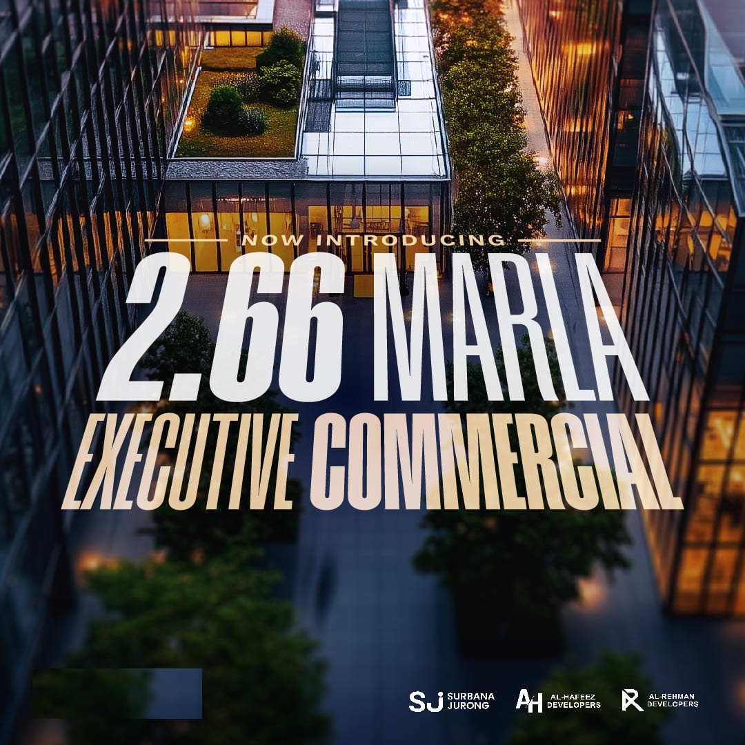2.66 Marla Executive Commercial Plot in Urban City Lahore