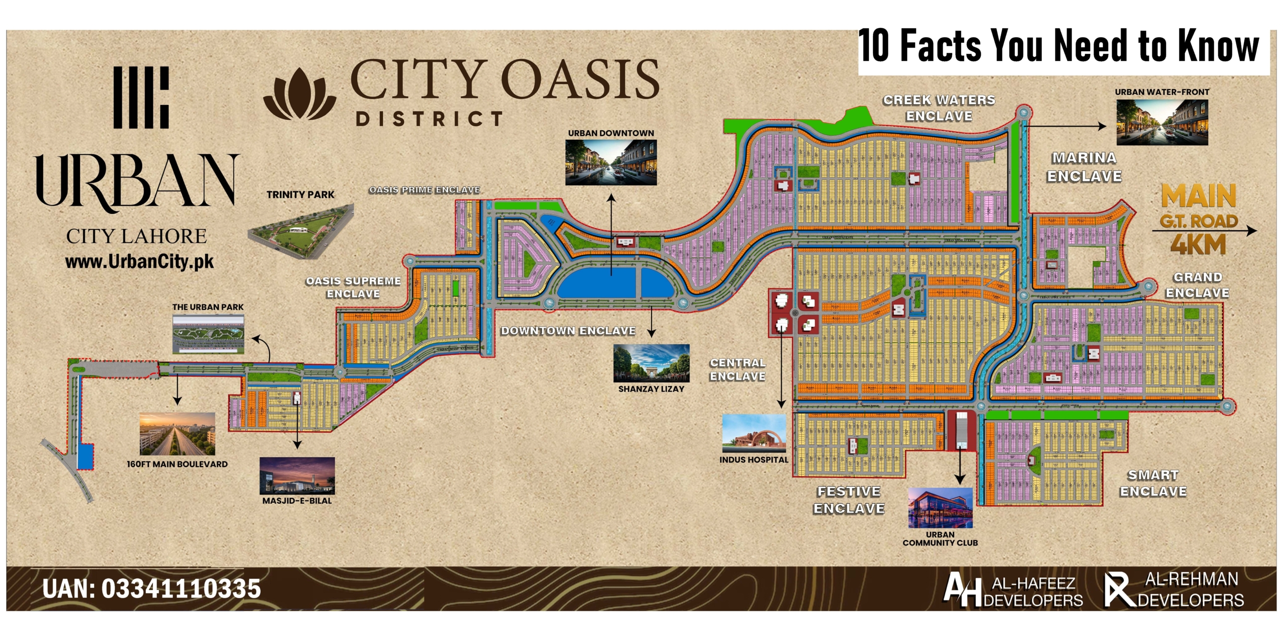10 Facts About Urban City Lahore's Master Plan Map