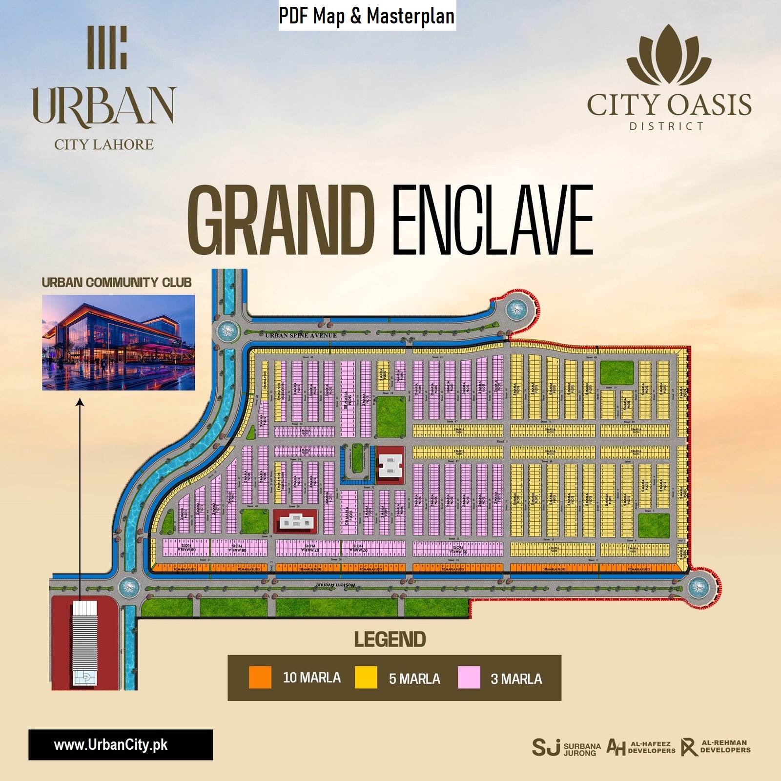 Grand Enclave City Oasis Block PDF Map & Masterplan