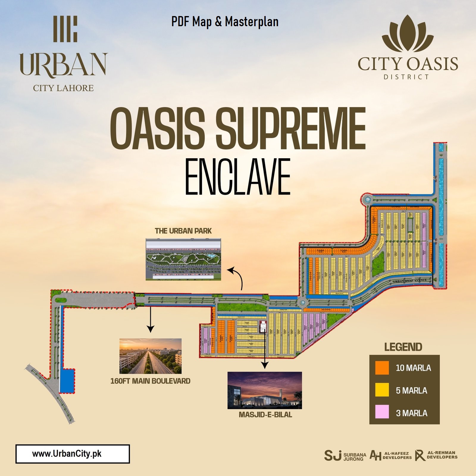 Oasis Supreme Enclave City Oasis Block PDF Map & Masterplan