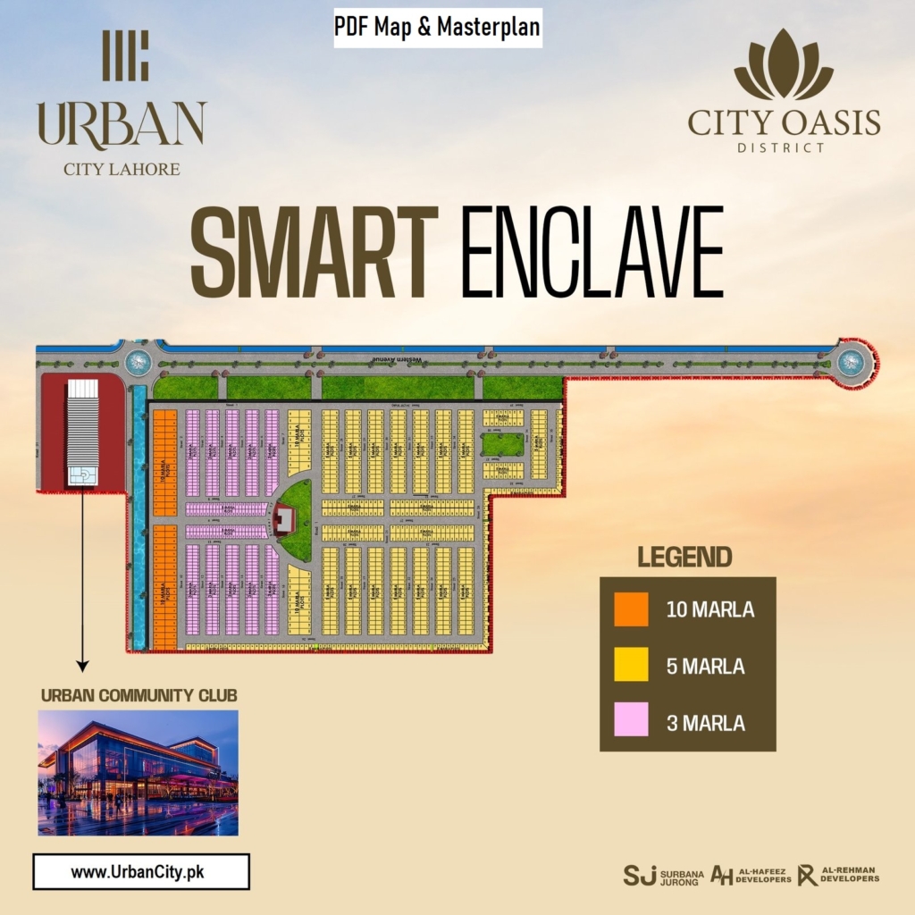 Smart Enclave City Oasis Block PDF Map & Masterplan