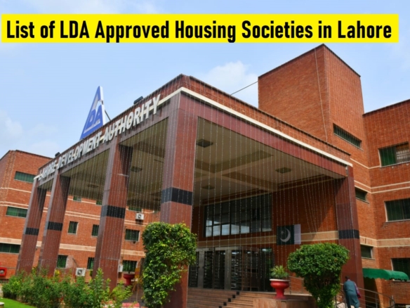 Complete List of LDA Approved Housing Societies in Lahore