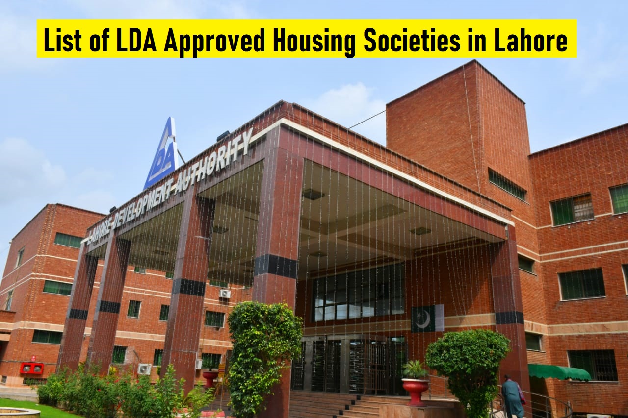 Complete List of LDA Approved Housing Societies in Lahore