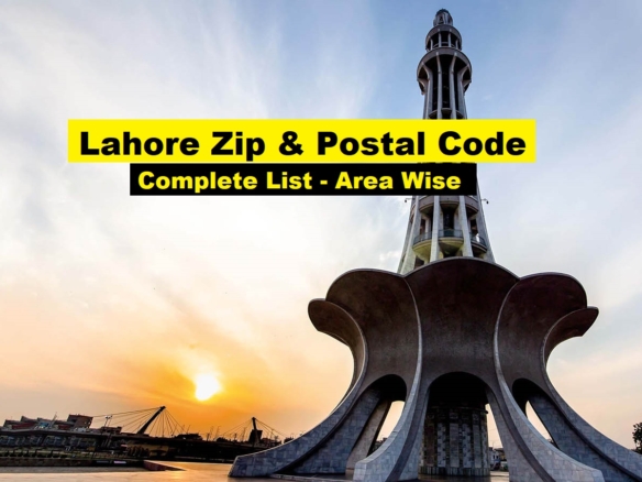 Lahore Postal Code & Zip Code Complete List