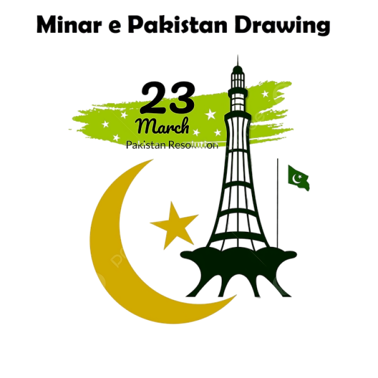 Minar e Pakistan Drawing Minar e Pakistan Drawing