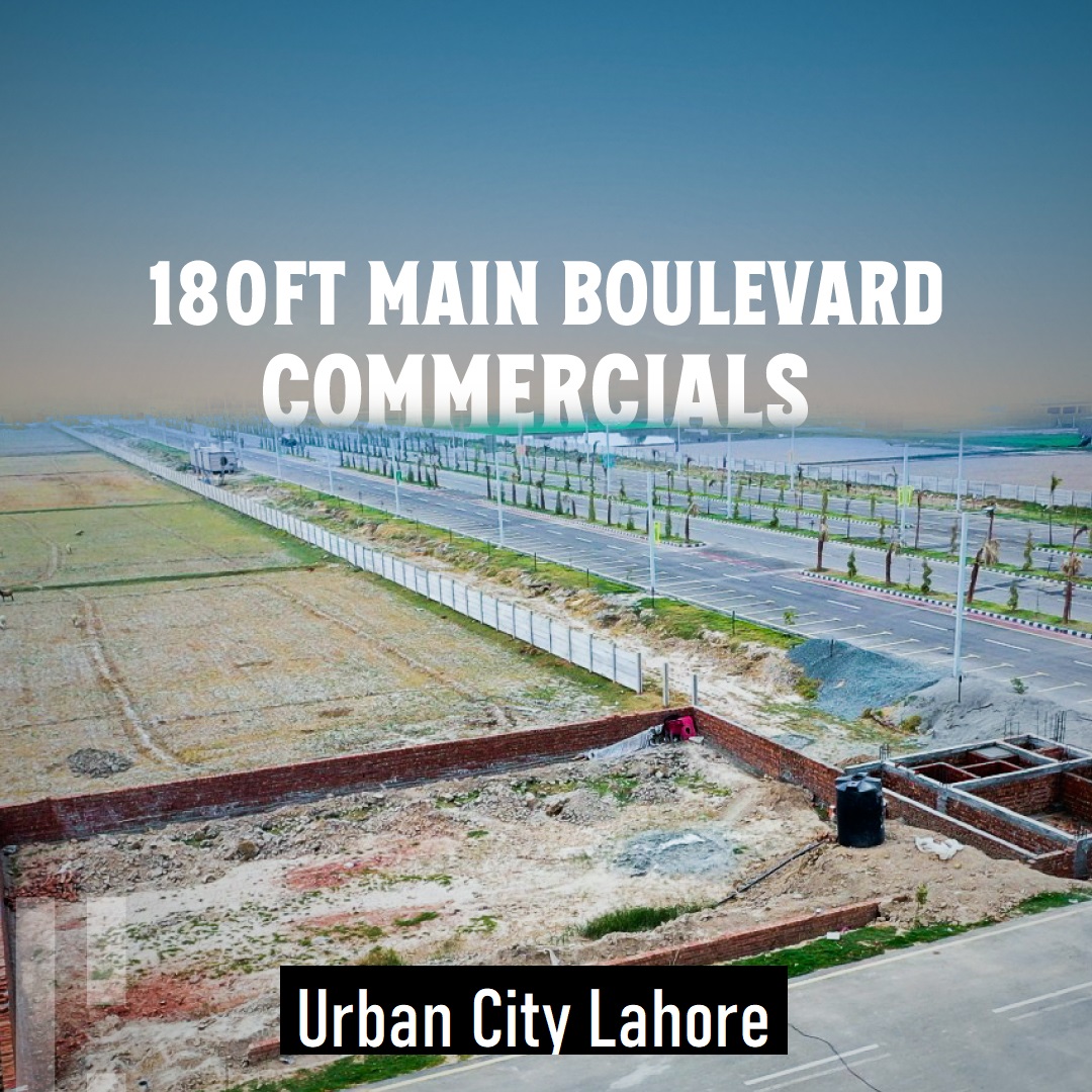 Main Boulevard Commercial Plots to Be Launched Soon in Urban City Lahore