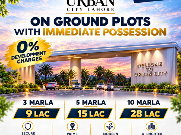 Onground Plots in Urban City Lahore